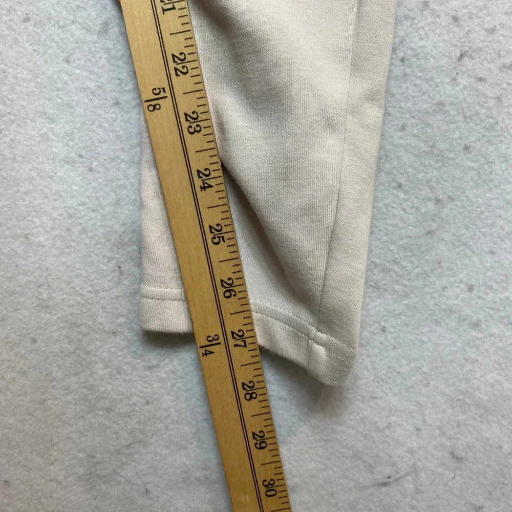 Jordan Flight Sweatpants Mens Small Beige Fleece Joggers Tapered Leg